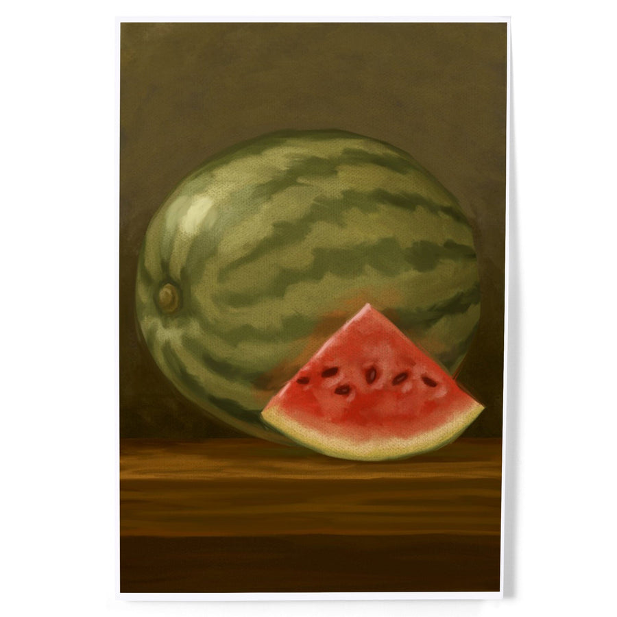 Watermelon, Oil Painting, Art & Giclee Prints Art Lantern Press 