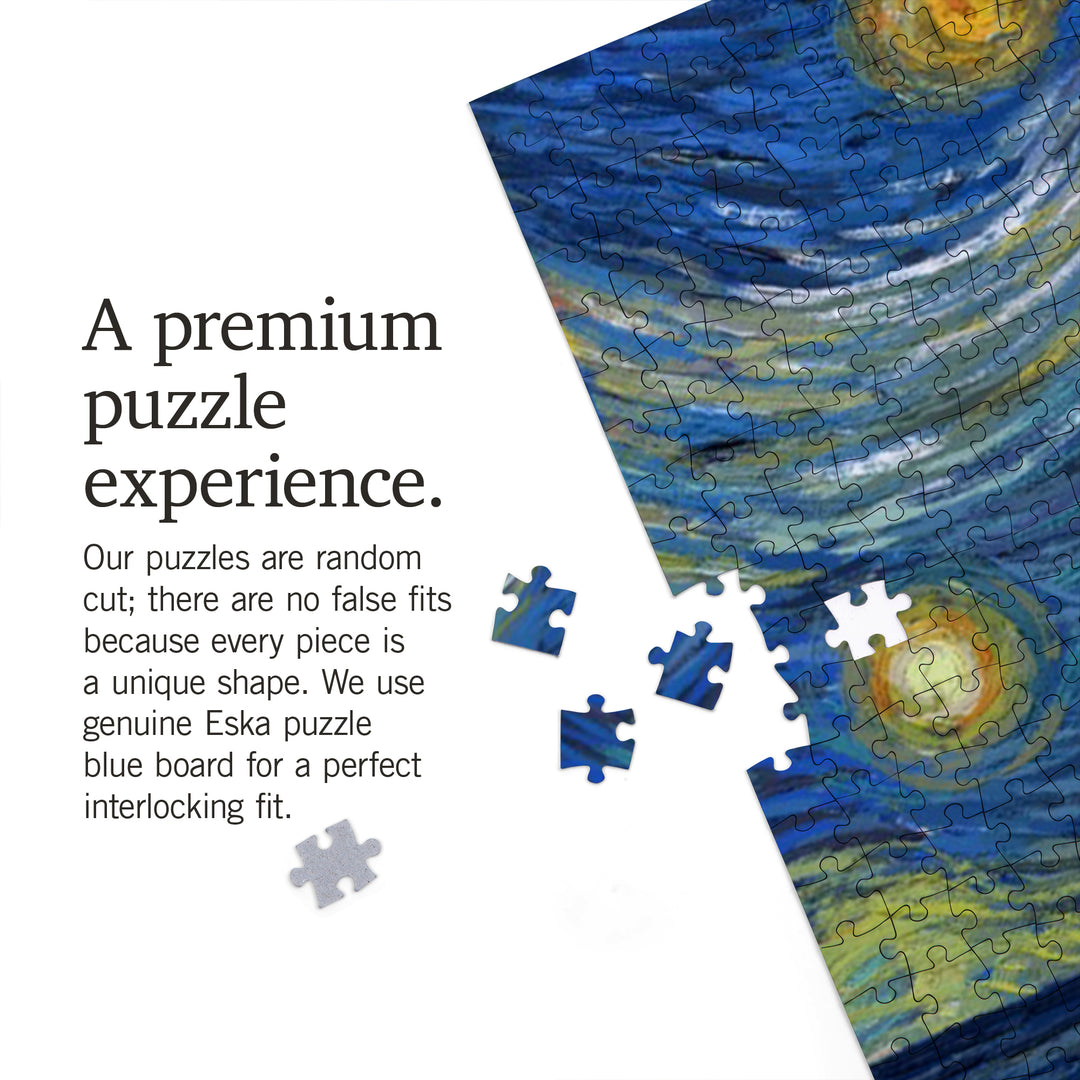 Watkins Glen State Park, New York, Starry Night, Jigsaw Puzzle Puzzle Lantern Press 
