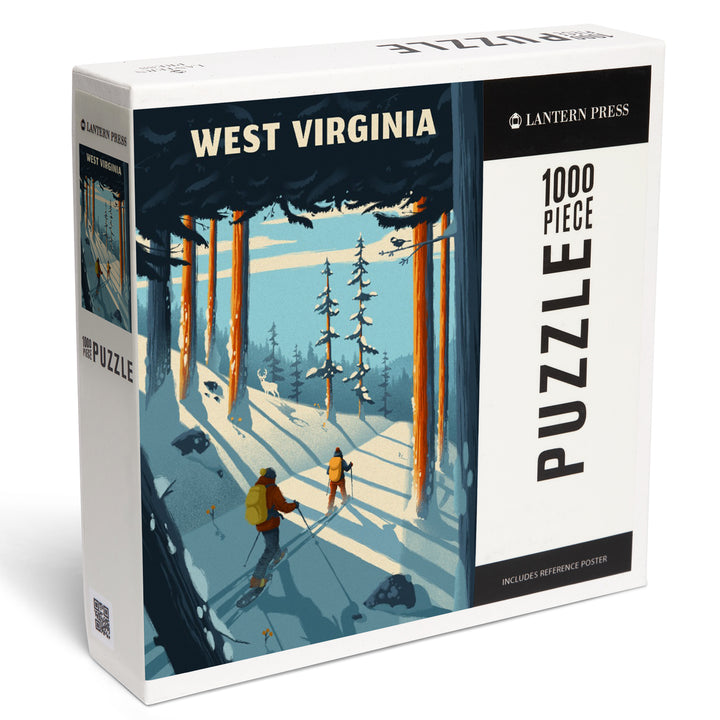 West Virginia, Better on Foot, Snowshoeing, Jigsaw Puzzle Puzzle Lantern Press 