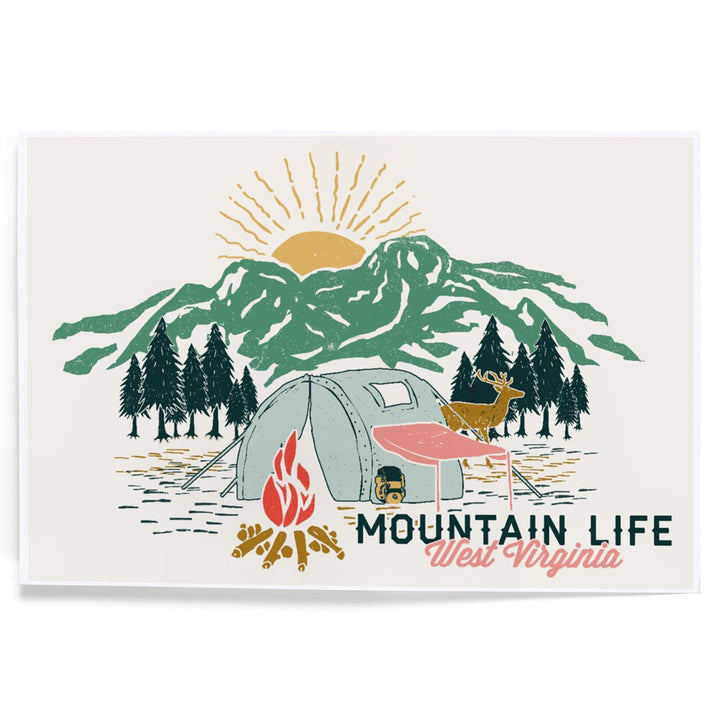 West Virginia, Mountain Life, Art & Giclee Prints Art Lantern Press 