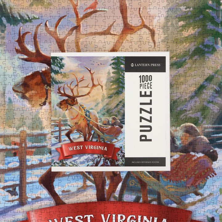 West Virginia, Sleigh Ride, Jigsaw Puzzle Puzzle Lantern Press 