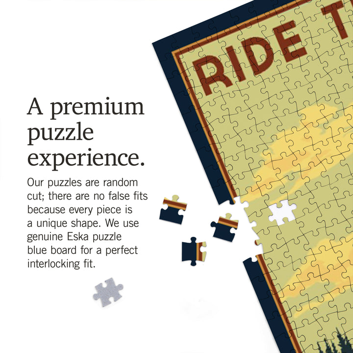 Whistler, British Columbia, Canada, Mountain Bike, Ride the Trails, Jigsaw Puzzle Puzzle Lantern Press 