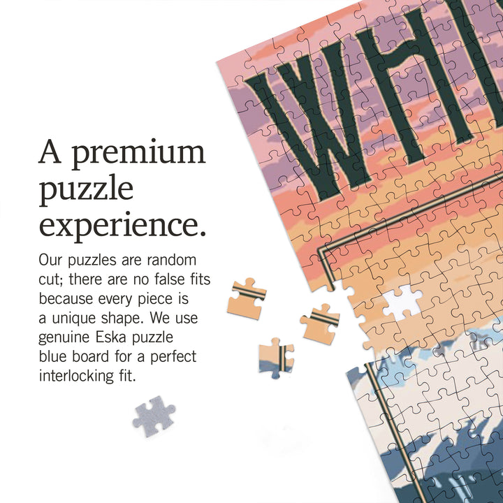 Whistler, Canada, Winter Snowshoers, Jigsaw Puzzle Puzzle Lantern Press 