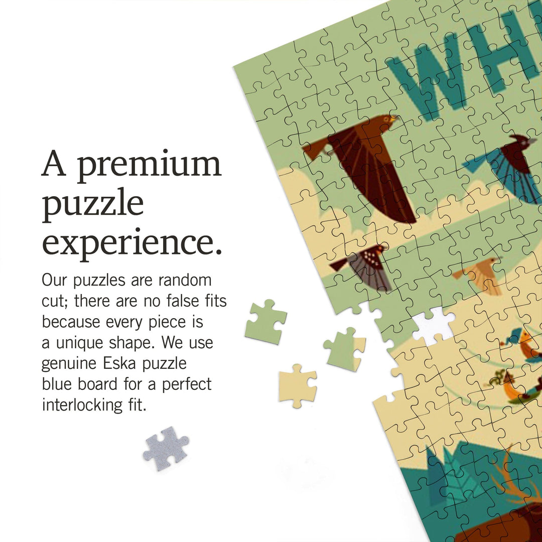 Whistler, Pacific Wonderland, Geometric, Jigsaw Puzzle Puzzle Lantern Press 