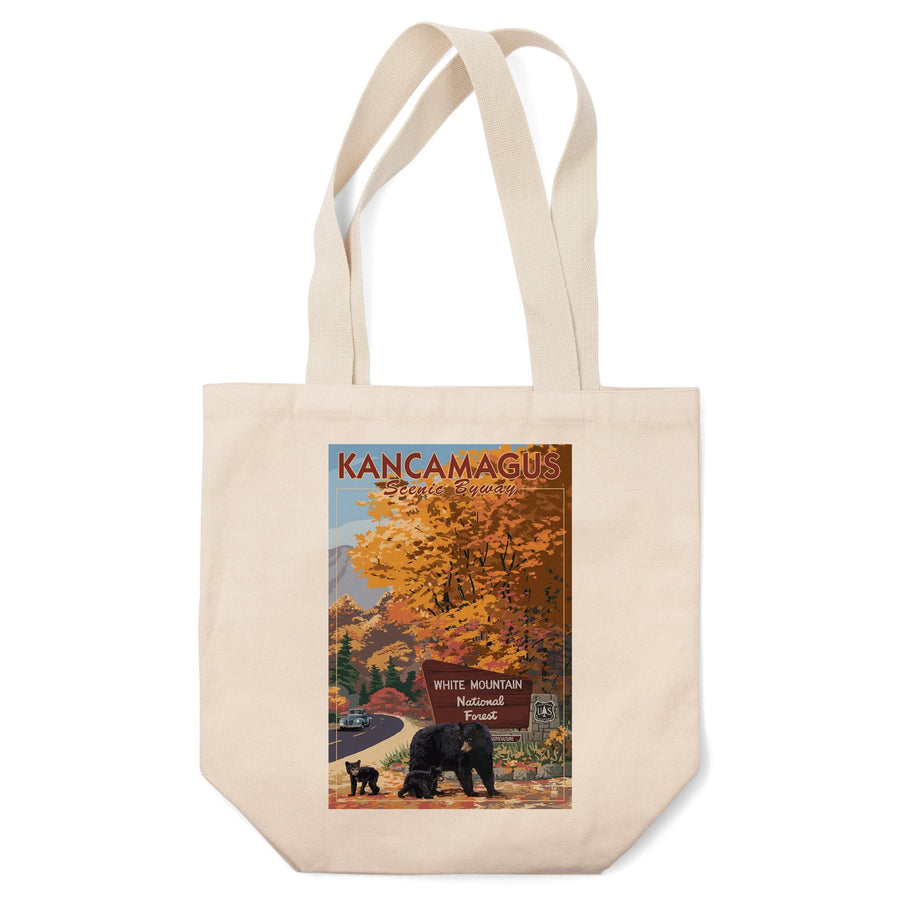 White Mountain National Forest, New Hampshire, Kancamagus Scenic Byway, Tote Bag Totes Lantern Press 