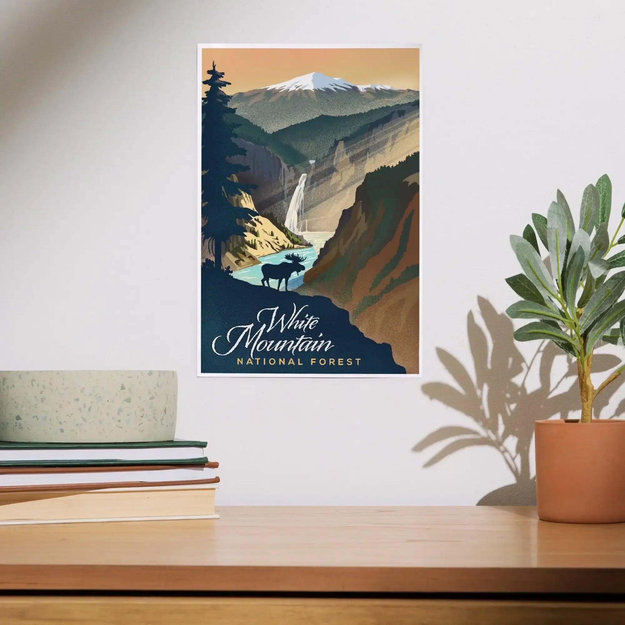 White Mountain National Forest, New Hampshire, Lithograph art