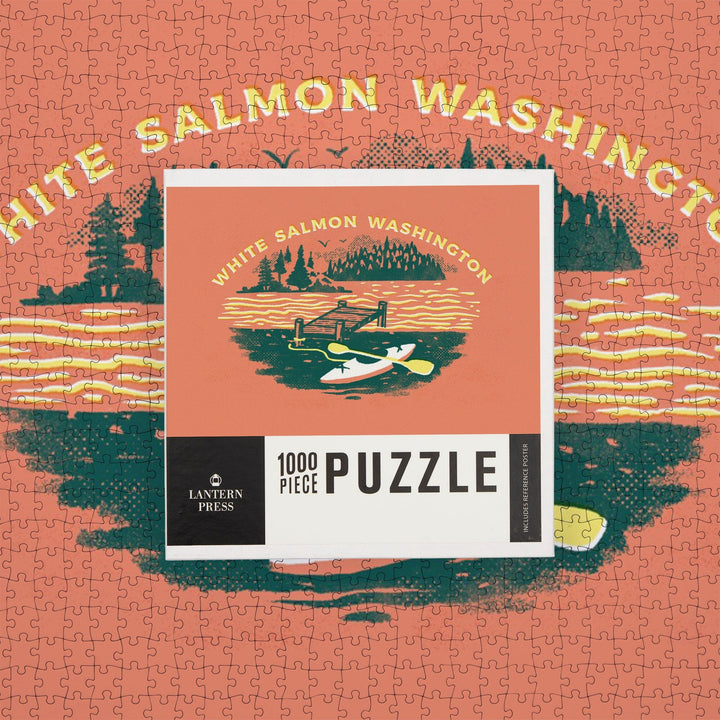 White Salmon, Washington, Lake Life Series, Lake Adventures, Dock, Jigsaw Puzzle Puzzle Lantern Press 