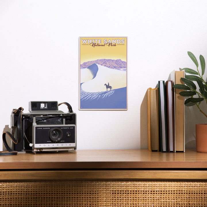 White Sands National Park, Litho, Metal Signs Metal Lantern Press 