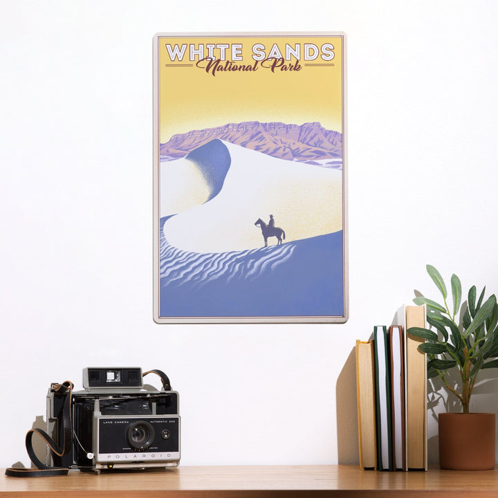 White Sands National Park, Litho, Metal Signs Metal Lantern Press 