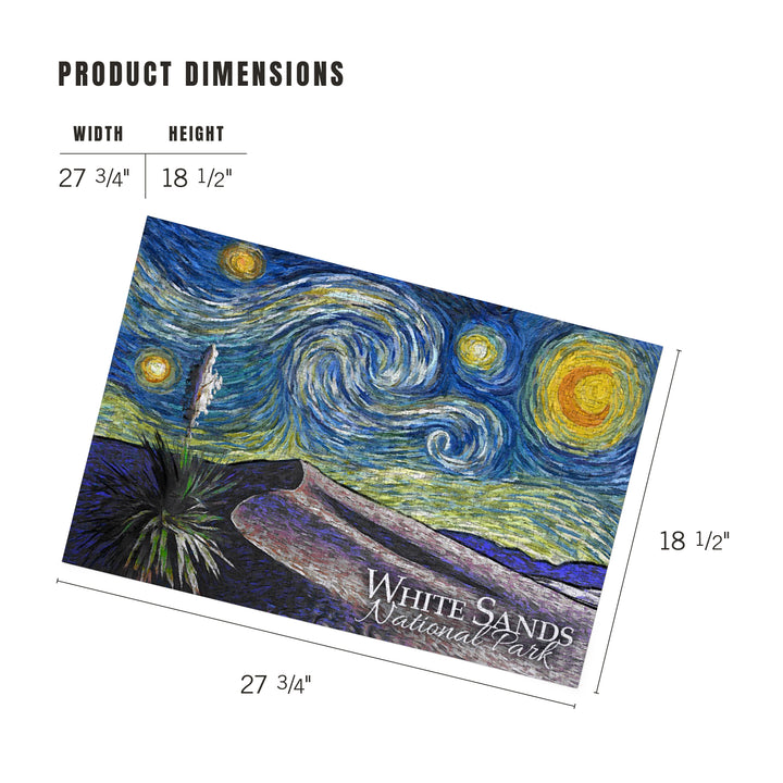 White Sands National Park, Starry Night, Jigsaw Puzzle Puzzle Lantern Press 
