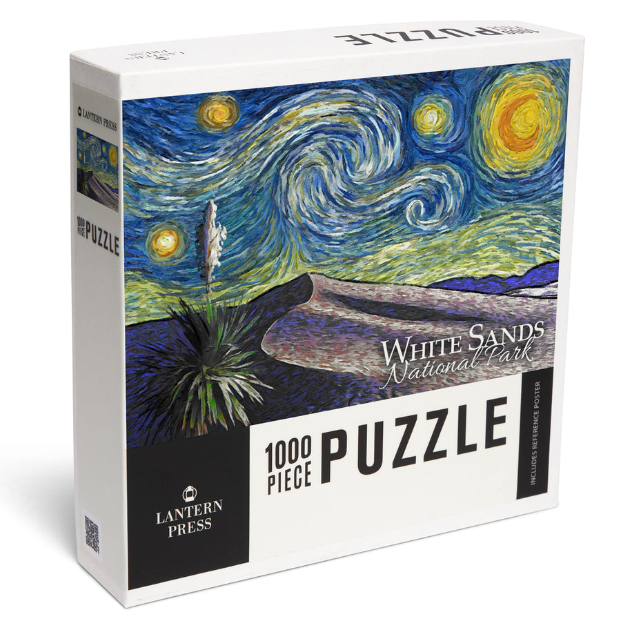 White Sands National Park, Starry Night, Jigsaw Puzzle Puzzle Lantern Press 