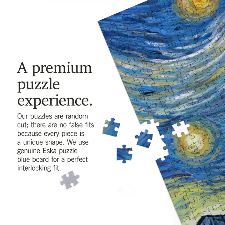 Whitefish, Montana, Starry Night, Jigsaw Puzzle Puzzle Lantern Press 