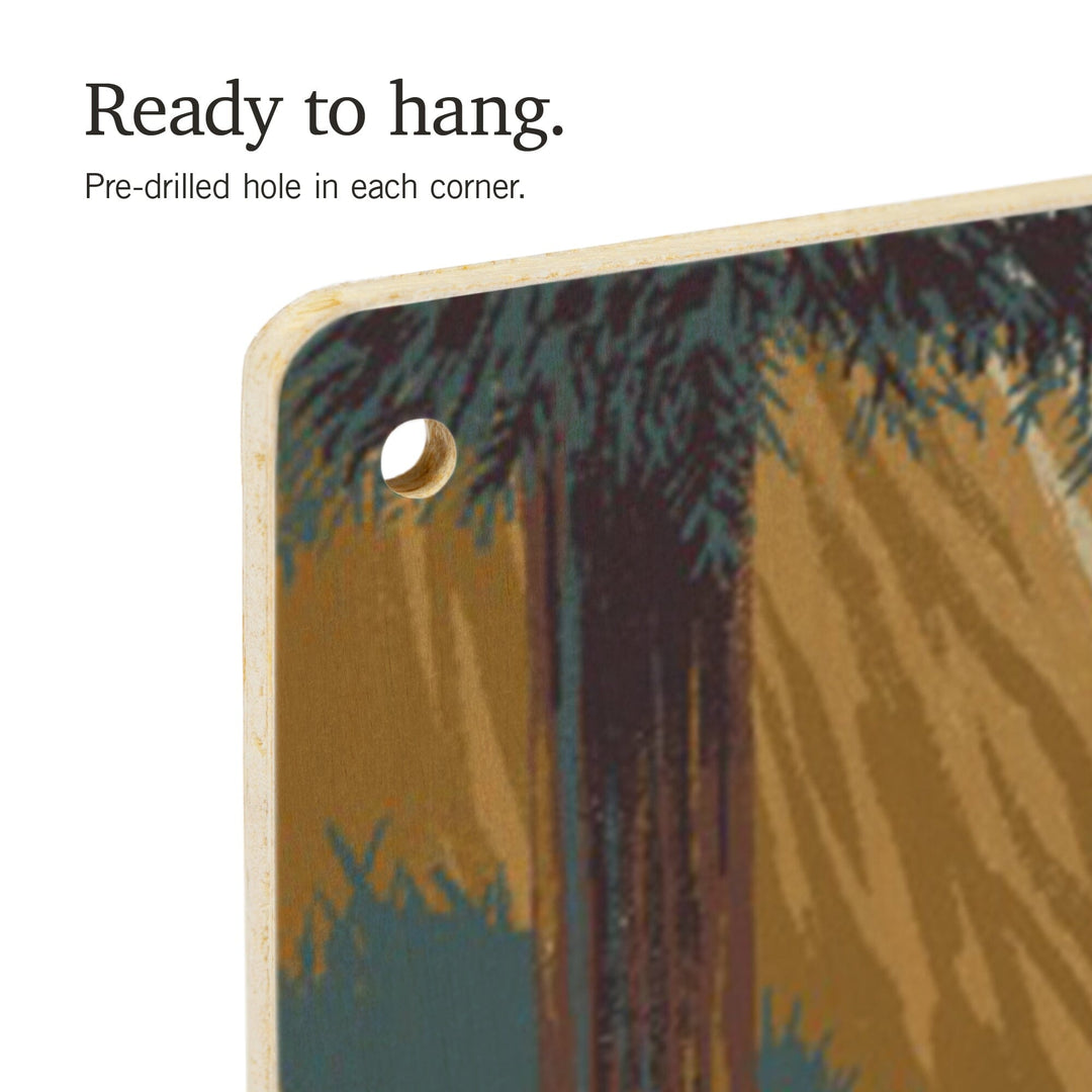 Wildlife Utopia, Forest, Wood Signs Wood Lantern Press 