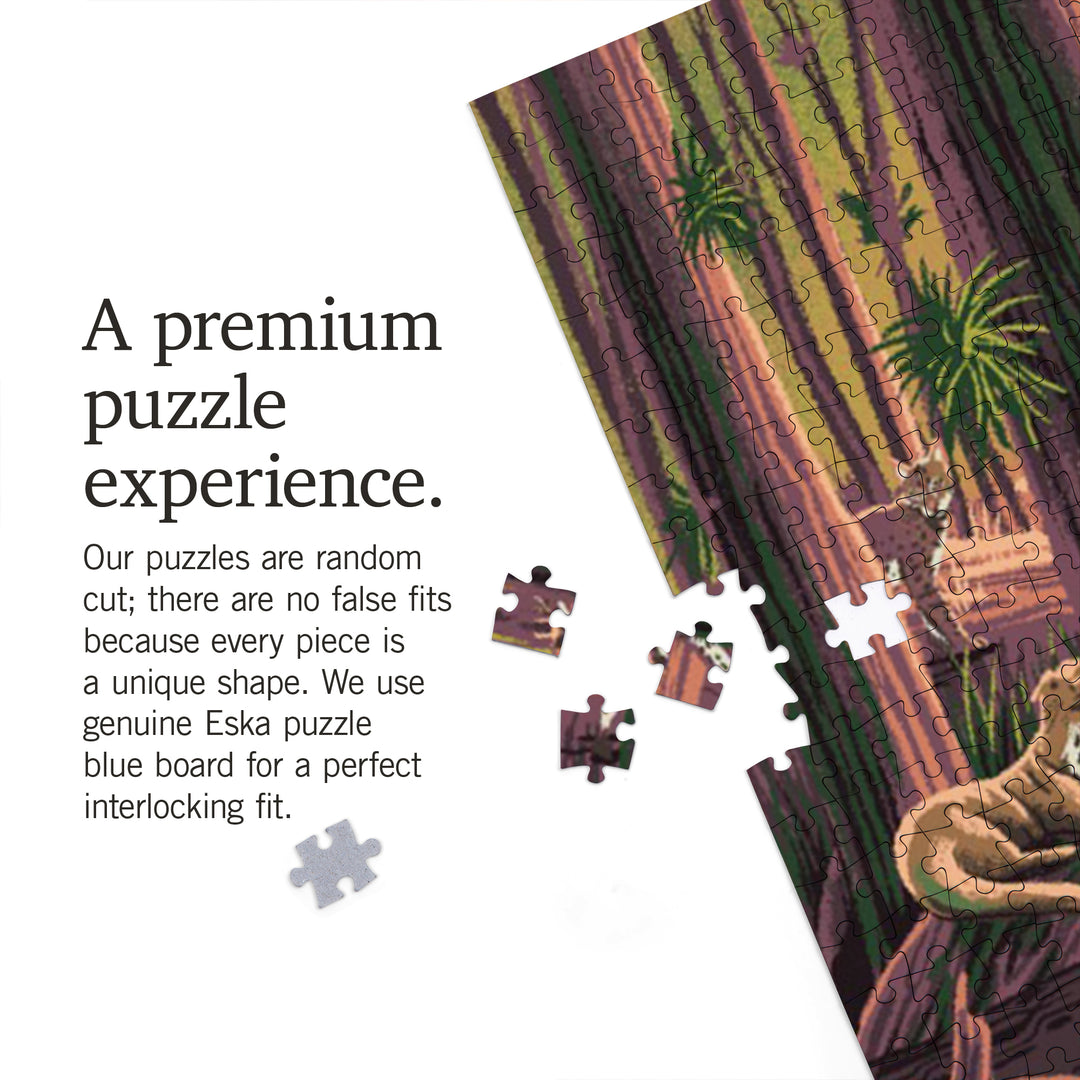 Wildlife Utopia, Marshlands, Jigsaw Puzzle Puzzle Lantern Press 