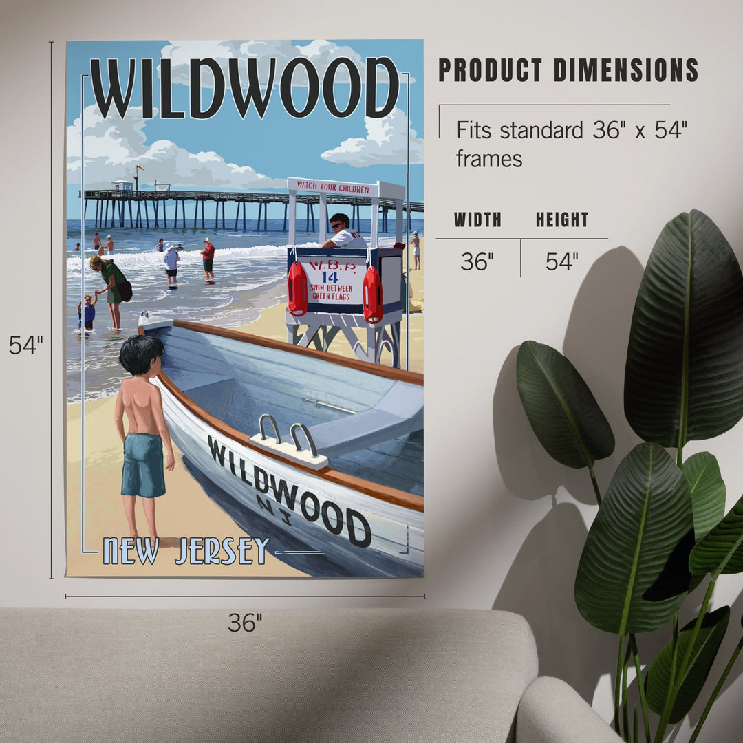 Wildwood, New Jersey, Lifeguard Stand, Art & Giclee Prints Art Lantern Press 