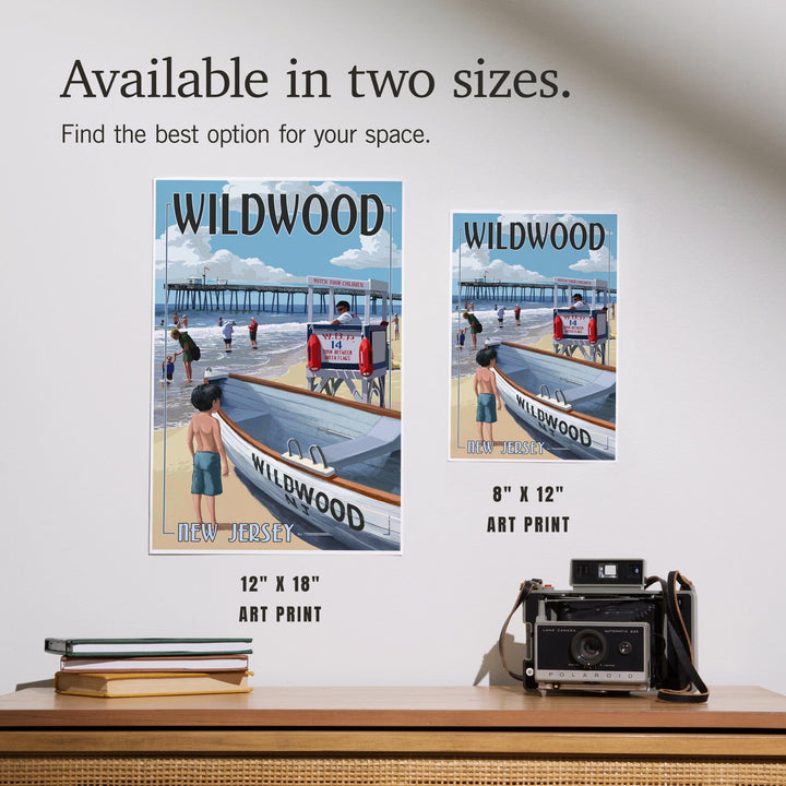 Wildwood, New Jersey, Lifeguard Stand, Art & Giclee Prints Art Lantern Press 