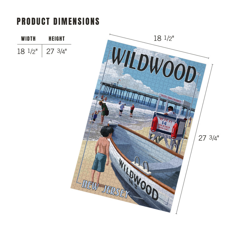 Wildwood, New Jersey, Lifeguard Stand, Jigsaw Puzzle Puzzle Lantern Press 