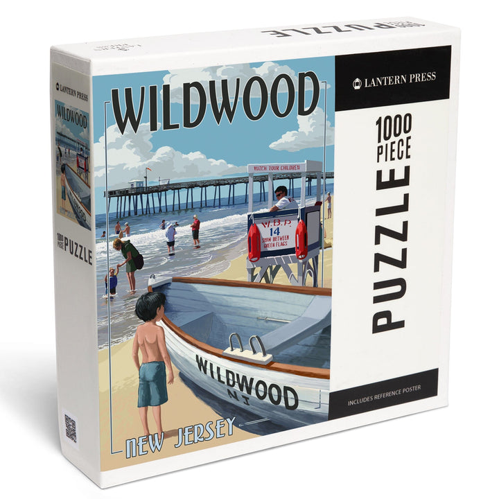 Wildwood, New Jersey, Lifeguard Stand, Jigsaw Puzzle Puzzle Lantern Press 