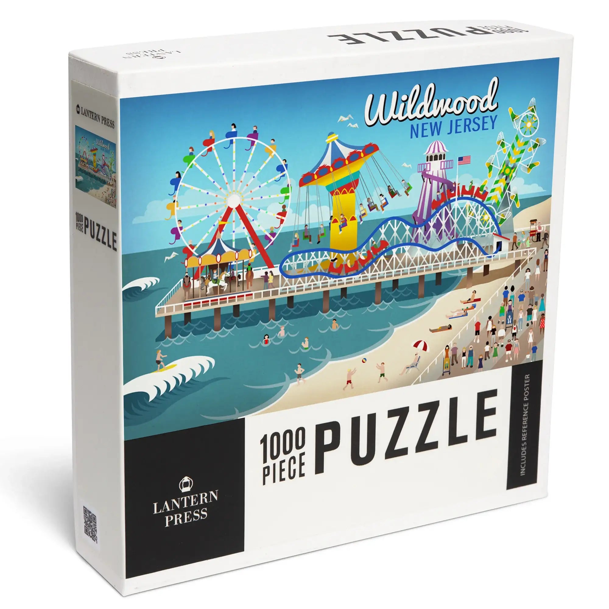 Wildwood, New Jersey, Retro Beach Boardwalk, 1000 piece jigsaw