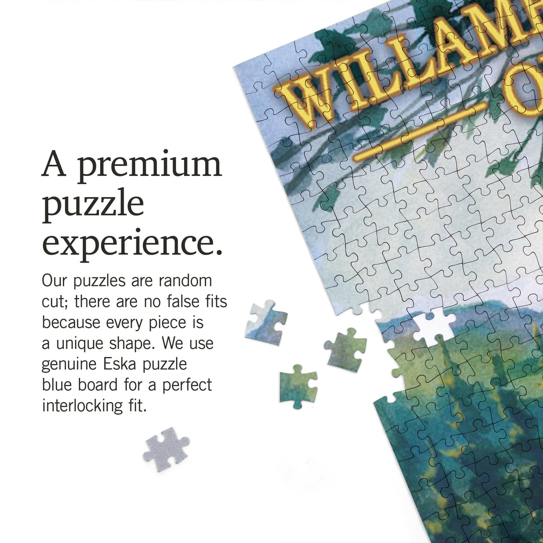 Willamette Valley, Oregon, Wine Country, Jigsaw Puzzle Puzzle Lantern Press 