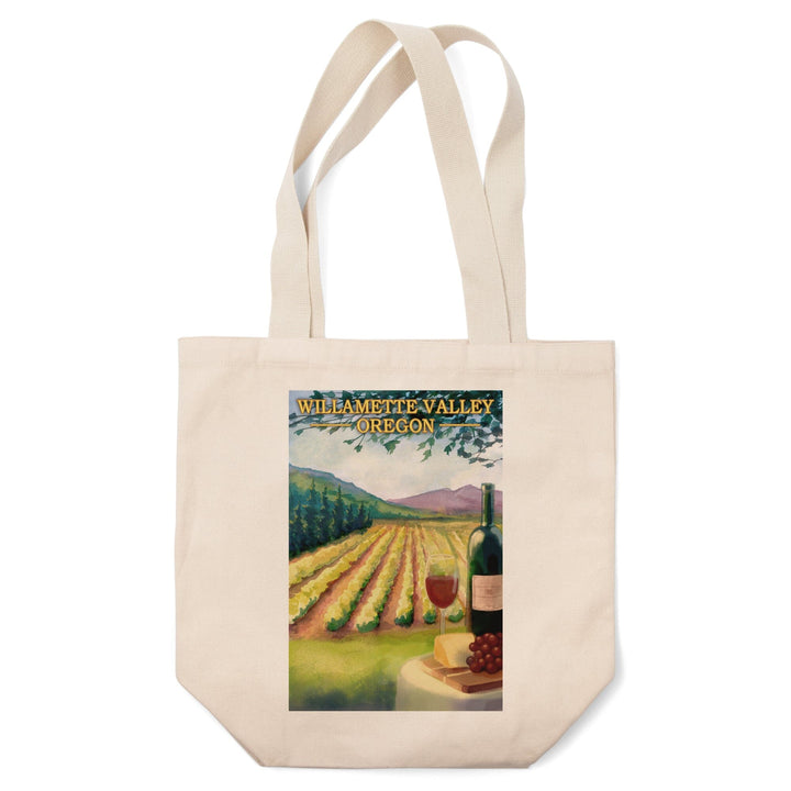 Willamette Valley, Oregon, Wine Country, Tote Bag Totes Lantern Press 