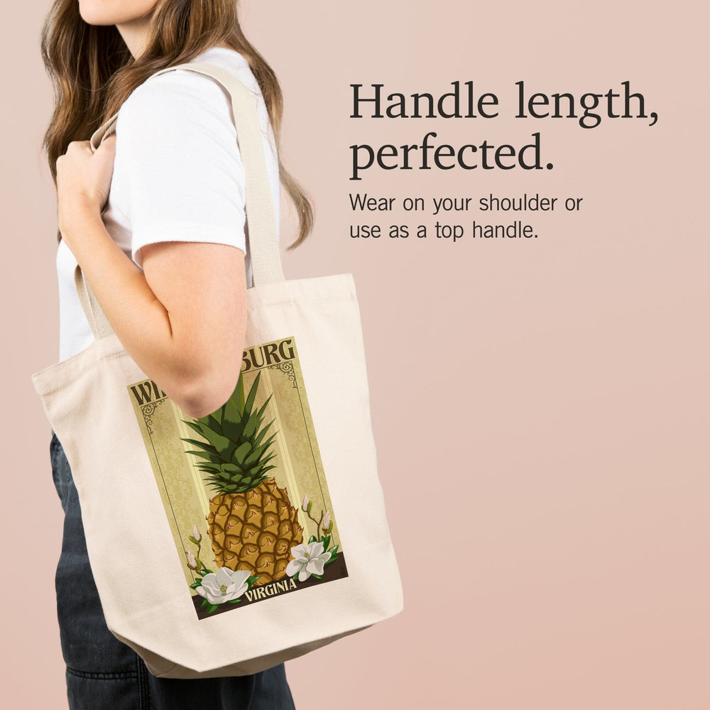 Williamsburg, Virginia, Colonial Pineapple, Tote Bag Totes Lantern Press 