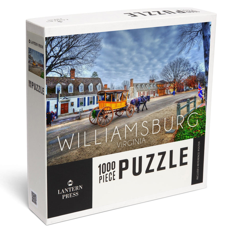 Williamsburg, Virginia, Horse and Buggy, Jigsaw Puzzle Puzzle Lantern Press 