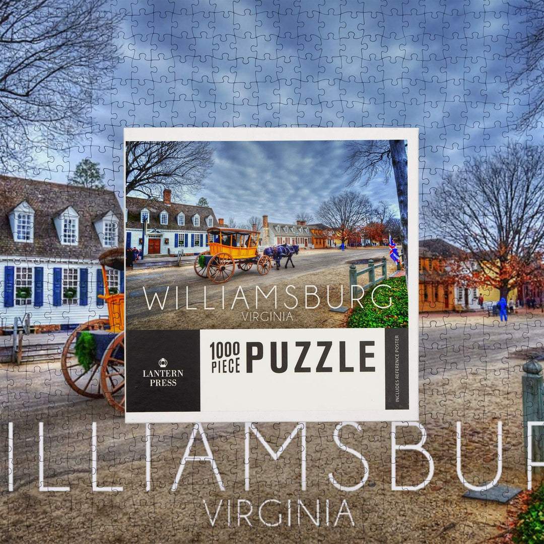 Williamsburg, Virginia, Horse and Buggy, Jigsaw Puzzle Puzzle Lantern Press 