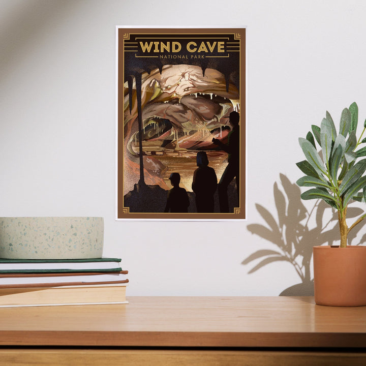 Wind Cave National Park, South Dakota, Lithograph National Park Series, Art & Giclee Prints Art Lantern Press 