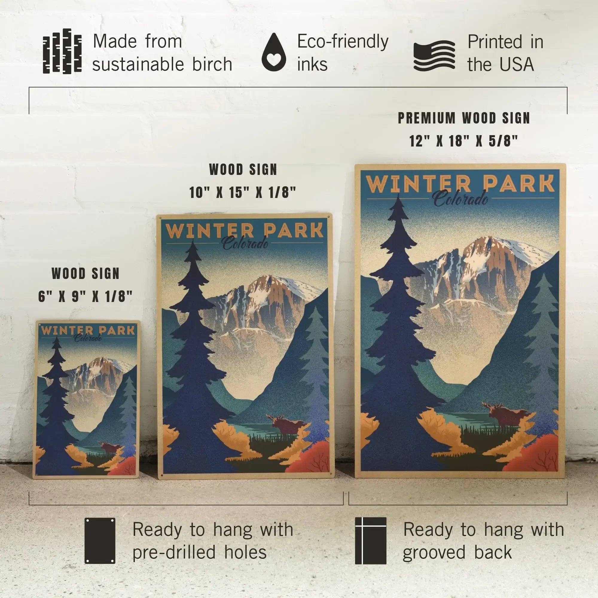 Colorado Themed Gifts Fort Collins Colorado Wood Postcards - 2