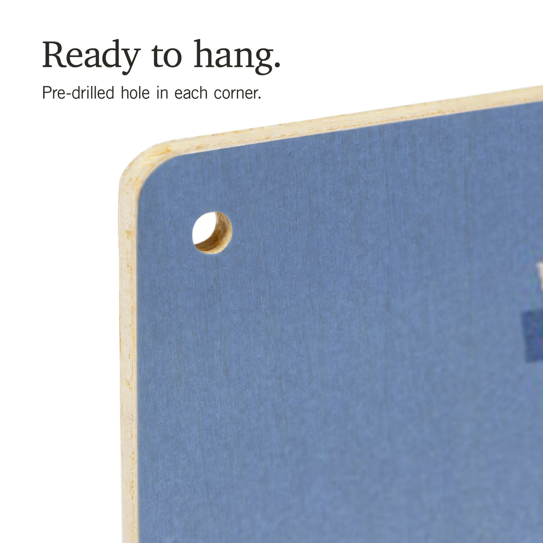 Wisconsin, Chill on the Uphill, Ski Lift, Wood Signs and Postcards Wood Lantern Press 