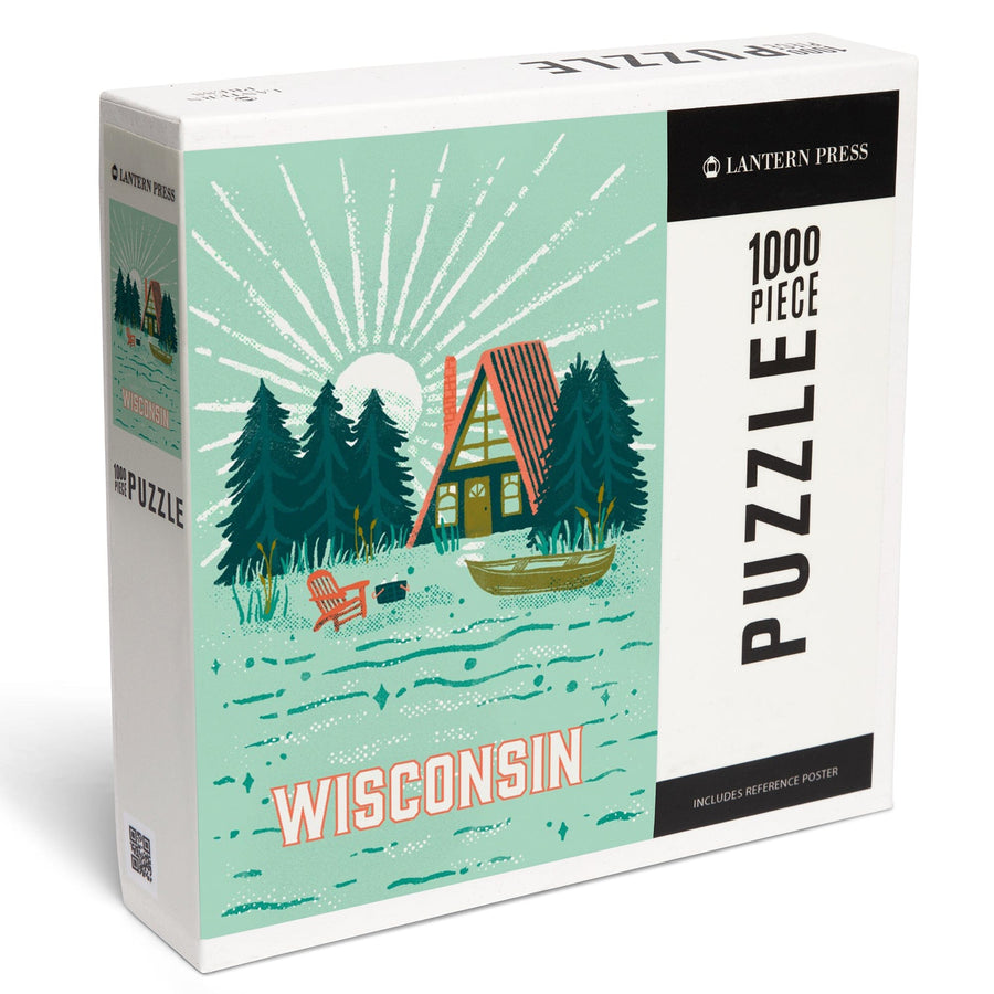Wisconsin, Lake Life Series, Lake Life, Jigsaw Puzzle Puzzle Lantern Press 
