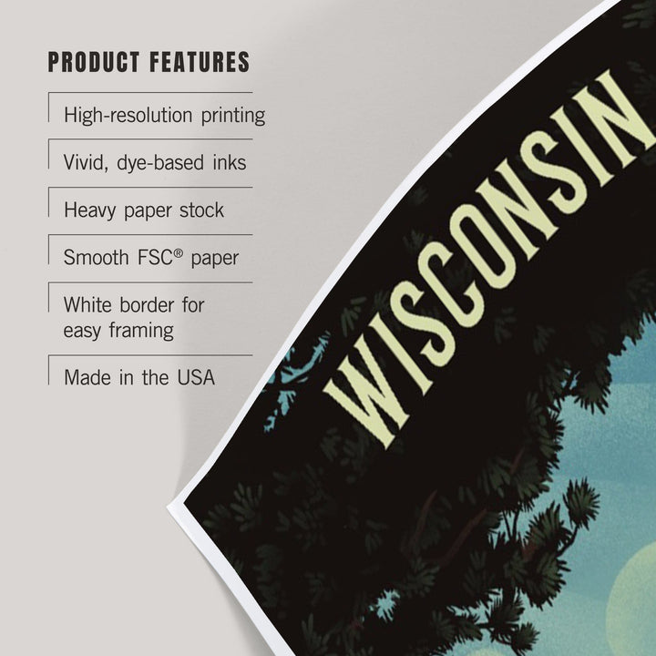 Wisconsin, Today's Office, Coastal Series, Hammock on Beach, Art & Giclee Prints Art Lantern Press 