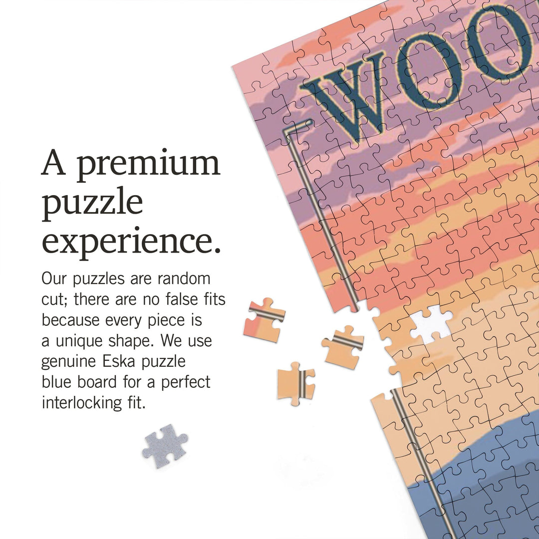 Woodstock, Virginia, Bear and Spring Flowers, Jigsaw Puzzle Puzzle Lantern Press 