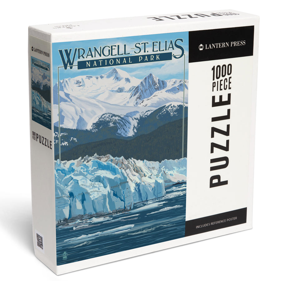 Wrangell, St. Elias National Park, Alaska, Glacier, Jigsaw Puzzle Puzzle Lantern Press 