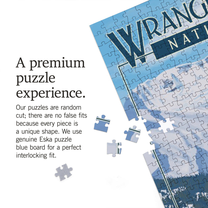 Wrangell, St. Elias National Park, Alaska, Glacier, Jigsaw Puzzle Puzzle Lantern Press 