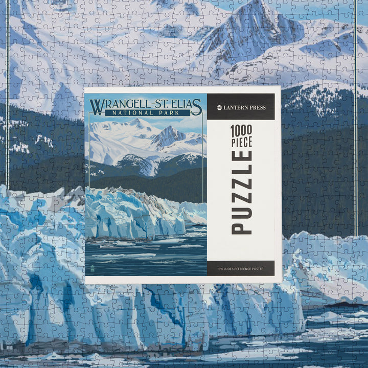 Wrangell, St. Elias National Park, Alaska, Glacier, Jigsaw Puzzle Puzzle Lantern Press 