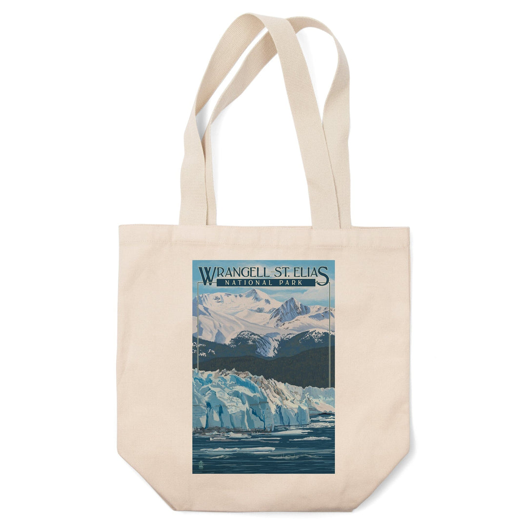 Wrangell, St. Elias National Park, Alaska, Glacier, Lantern Press Artwork, Tote Bag Totes Lantern Press 