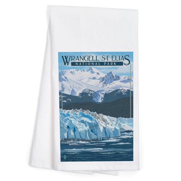Wrangell, St. Elias National Park, Alaska, Glacier, Organic Cotton Kitchen Tea Towels Kitchen Lantern Press 