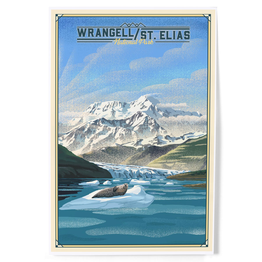 Wrangell-St Elias National Park and Preserve, Alaska, Lithograph, Art & Giclee Prints Art Lantern Press 