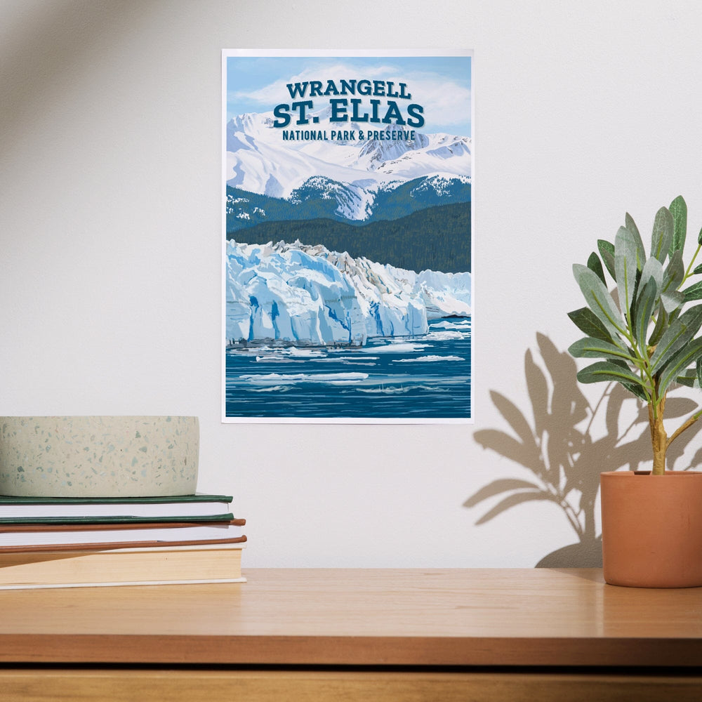 Wrangell-St. Elias National Park and Preserve, Alaska, Painterly National Park Series, Art & Giclee Prints Art Lantern Press 