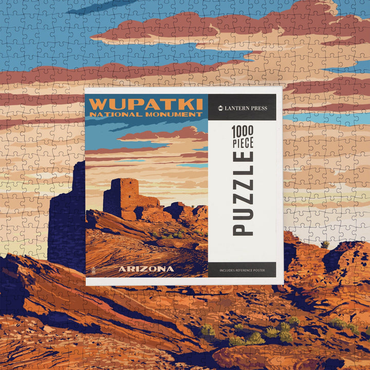 Wupatki National Monument, Arizona, Jigsaw Puzzle Puzzle Lantern Press 