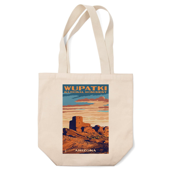 Wupatki National Monument, Arizona, Lantern Press Artwork, Tote Bag Totes Lantern Press 