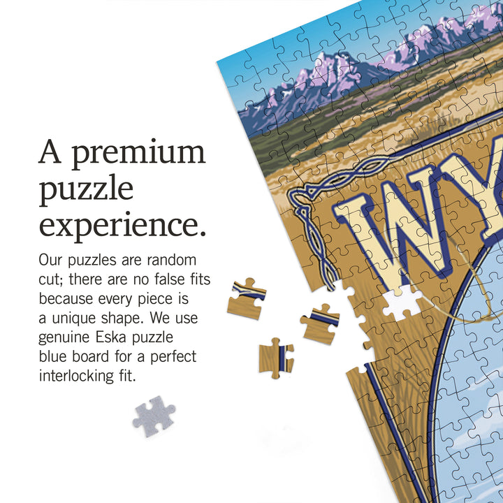 Wyoming State Scenes, Jigsaw Puzzle Puzzle Lantern Press 