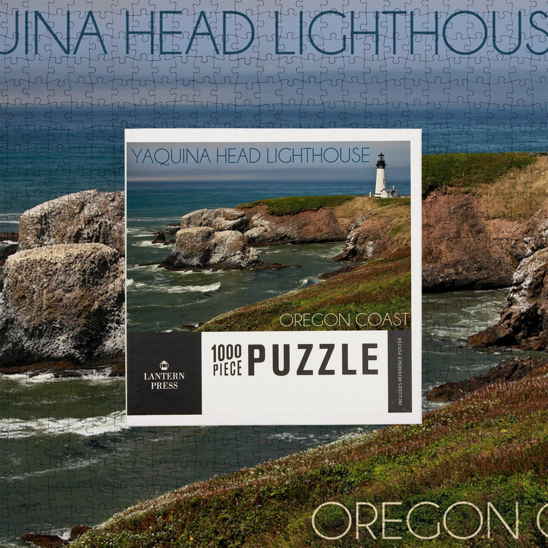 Yaquina Head Lighthouse, Oregon Coast, Jigsaw Puzzle Puzzle Lantern Press 
