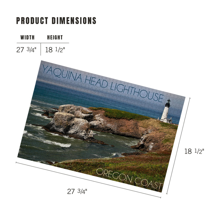 Yaquina Head Lighthouse, Oregon Coast, Jigsaw Puzzle Puzzle Lantern Press 