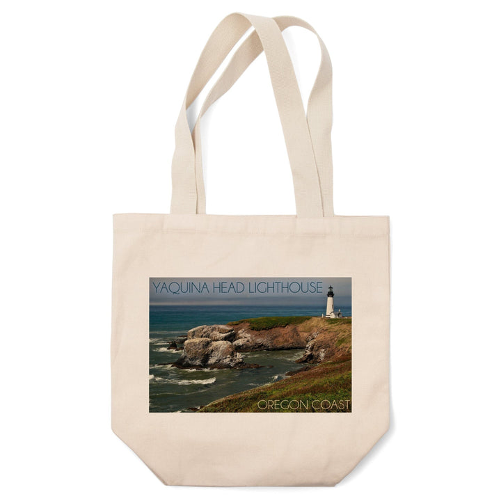 Yaquina Head Lighthouse, Oregon Coast, Lantern Press Photography, Tote Bag Totes Lantern Press 