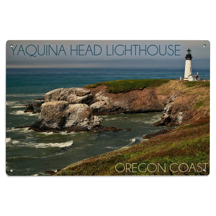 Yaquina Head Lighthouse, Oregon Coast, Lantern Press Photography, Wood Signs and Postcards Wood Lantern Press 