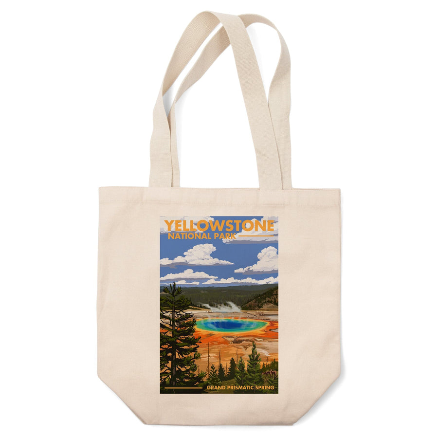 Yellowstone National Park, Grand Prismatic Spring, Tote Bag Totes Lantern Press 