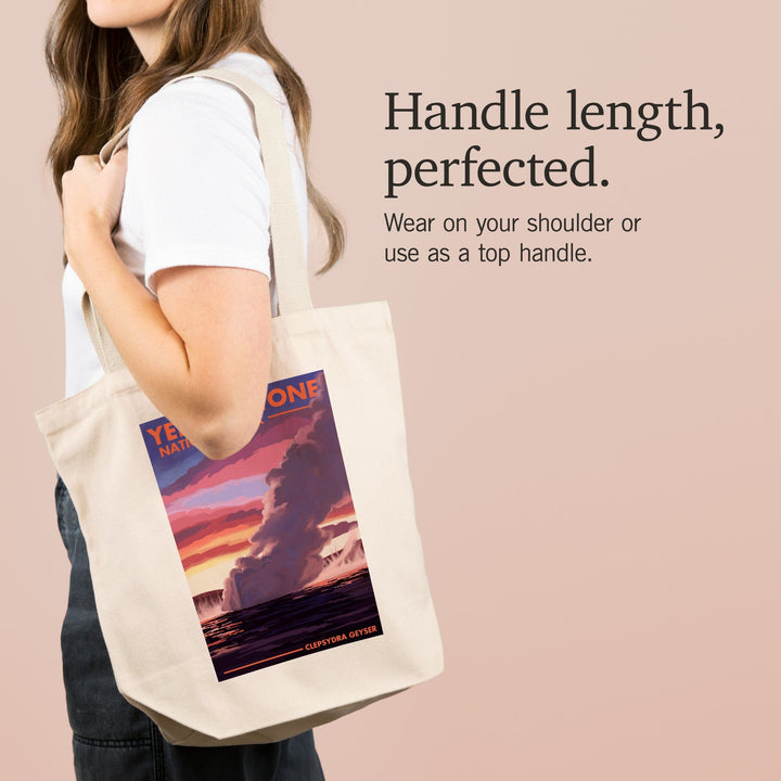 Yellowstone National Park, Wyoming, Clepsydra Geyser, Tote Bag Totes Lantern Press 